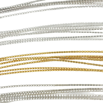S925 sterling srebro – sezam perle, rižine perle, razdjelne perle, perle omotane pločom za DIY nakit – zlatni ton