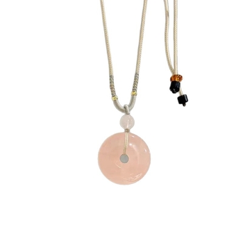 Kvarc kristályos medál, könnyű luxus stílus, October Accessories márka, 2025 nyár