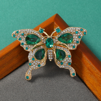 Muylinda brošňa motýľ zo zinkovej zliatiny, retro štýl, ozdobná a upevňovacia