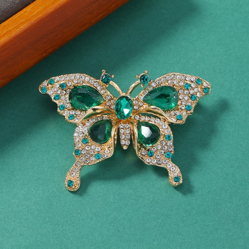 Muylinda brošňa motýľ zo zinkovej zliatiny, retro štýl, ozdobná a upevňovacia