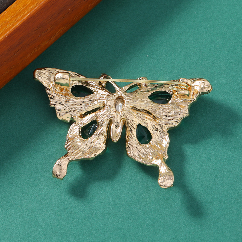 Muylinda brošňa motýľ zo zinkovej zliatiny, retro štýl, ozdobná a upevňovacia