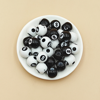 Akrylové korálky pre DIY šperky - voľné korálky - maľovaná úprava - jar 2024 - módny štýl