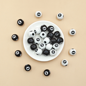 Akrylové korálky pre DIY šperky - voľné korálky - maľovaná úprava - jar 2024 - módny štýl