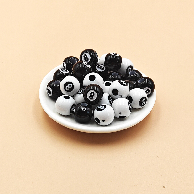 Akrylové korálky pre DIY šperky - voľné korálky - maľovaná úprava - jar 2024 - módny štýl