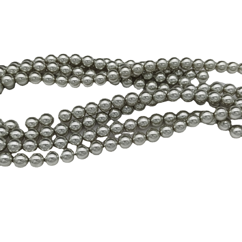 Perforirane kristalne staklene perle za DIY nakit – umjetne perle, modni stil, okrugle perle, elektroplatirane
