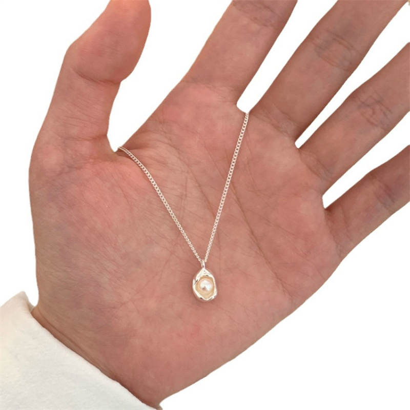 Náhrdelník z meďe s prírodnými sladkovodnými perlami, dizajn Mini Pod, elektroplátovaný, reťaz s kľúčovou kosťou, pre ženy, značka Lilo
