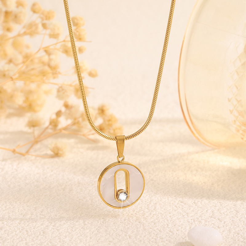 Pozlátené náhrdelník z 304 nerezovej ocele, hadia reťaz, ľahký luxusný štýl pre ženy, 5 g