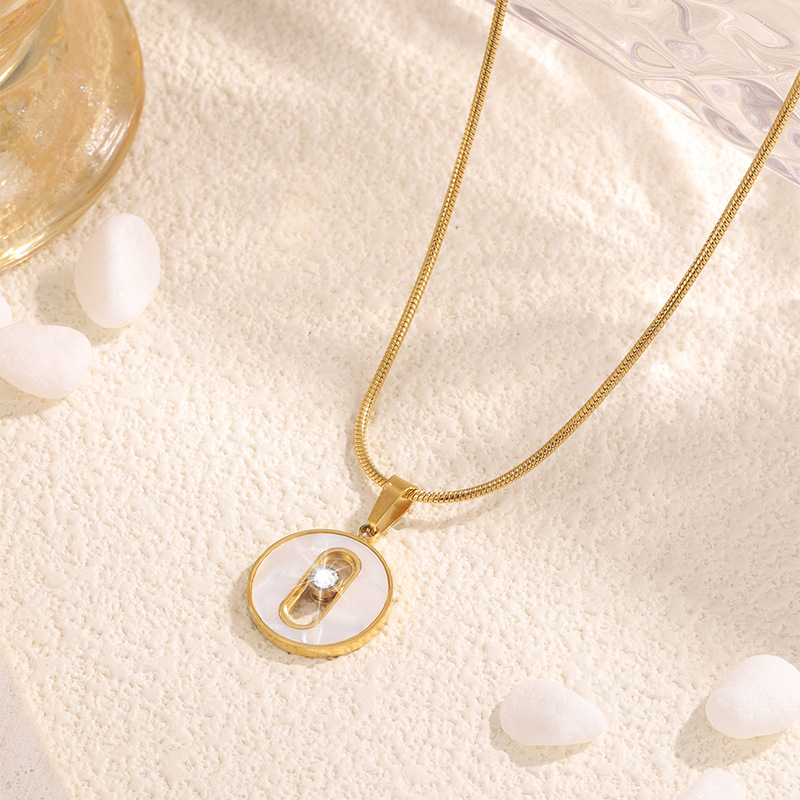 Pozlátené náhrdelník z 304 nerezovej ocele, hadia reťaz, ľahký luxusný štýl pre ženy, 5 g