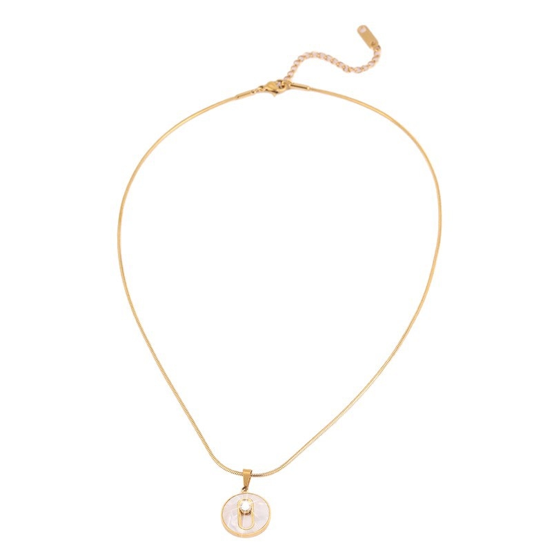 Pozlátené náhrdelník z 304 nerezovej ocele, hadia reťaz, ľahký luxusný štýl pre ženy, 5 g