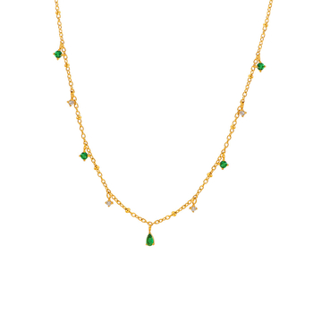 Náhrdelník z titánovej ocele s kapkovitým príveskom, 18K zlacenie, O-článok, jeseň 2025