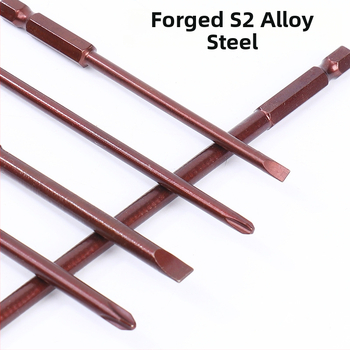 Di Chuang skrūvgriežu bitu komplekts – Philips un plakano galvu, S2 instrumenta tērauds, magnētiski, paplašināts sešstūra kāts