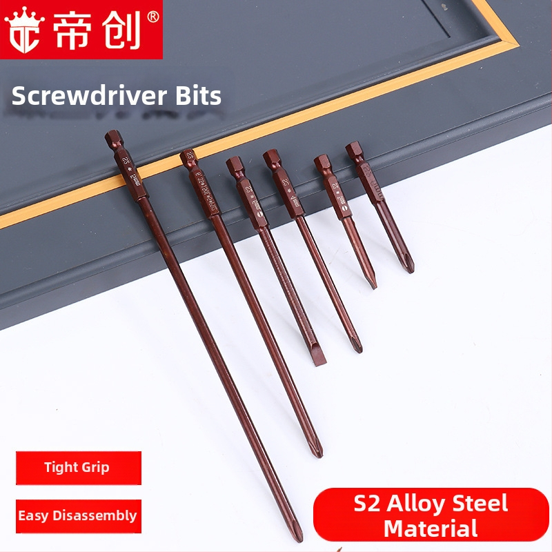 Di Chuang skrūvgriežu bitu komplekts – Philips un plakano galvu, S2 instrumenta tērauds, magnētiski, paplašināts sešstūra kāts