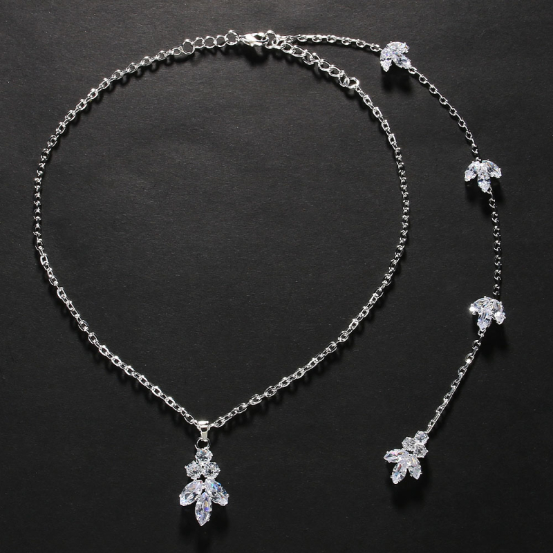 Back chain lapo formos, cirkonas, elektroplakavimas, lydinio įterptų dirbtinių brangakmenių