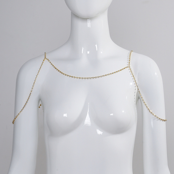 Jita peties grandinėlė moterims, kristalai, elektroplatinavimas, lydinio įdėklai