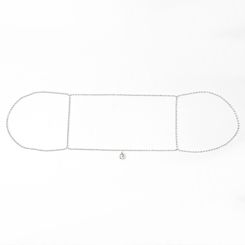 Jita peties grandinėlė moterims, kristalai, elektroplatinavimas, lydinio įdėklai