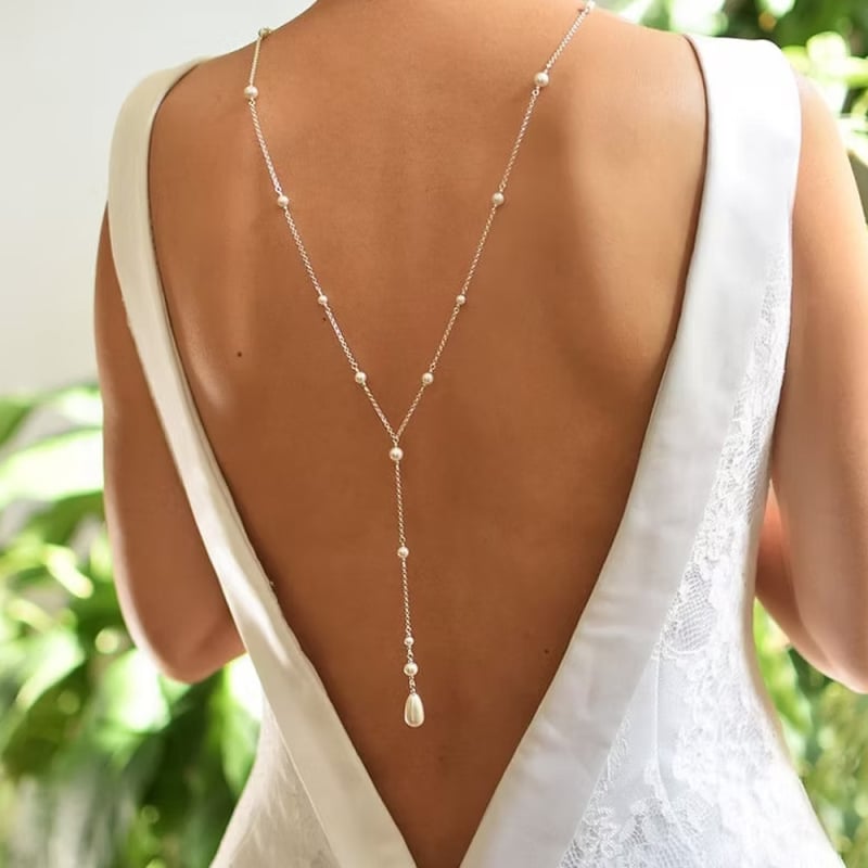 Elektroplatinata lydinio kūno grandinė su baltais kristalais, U formos dizainas, moteriškas stilius, 20 g brangaus metalo