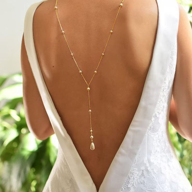 Elektroplatinata lydinio kūno grandinė su baltais kristalais, U formos dizainas, moteriškas stilius, 20 g brangaus metalo