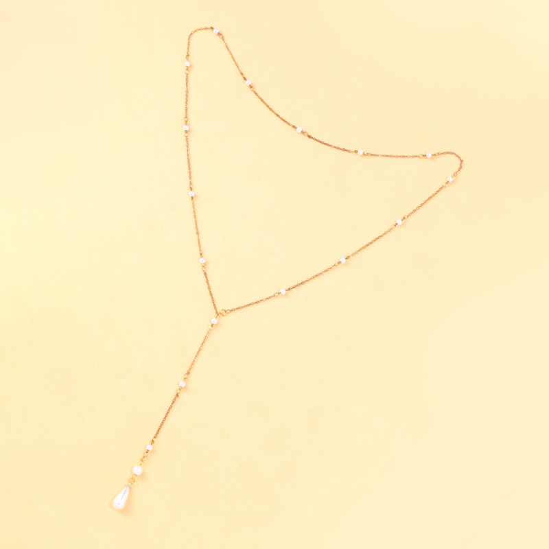 Elektroplatinata lydinio kūno grandinė su baltais kristalais, U formos dizainas, moteriškas stilius, 20 g brangaus metalo