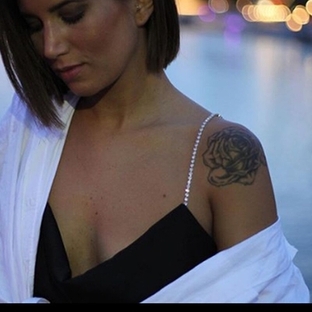 Lanac za tijelo s bijelim kristalima, legura, elektroplatiranje, geometrijski dizajn, ženski korejski stil