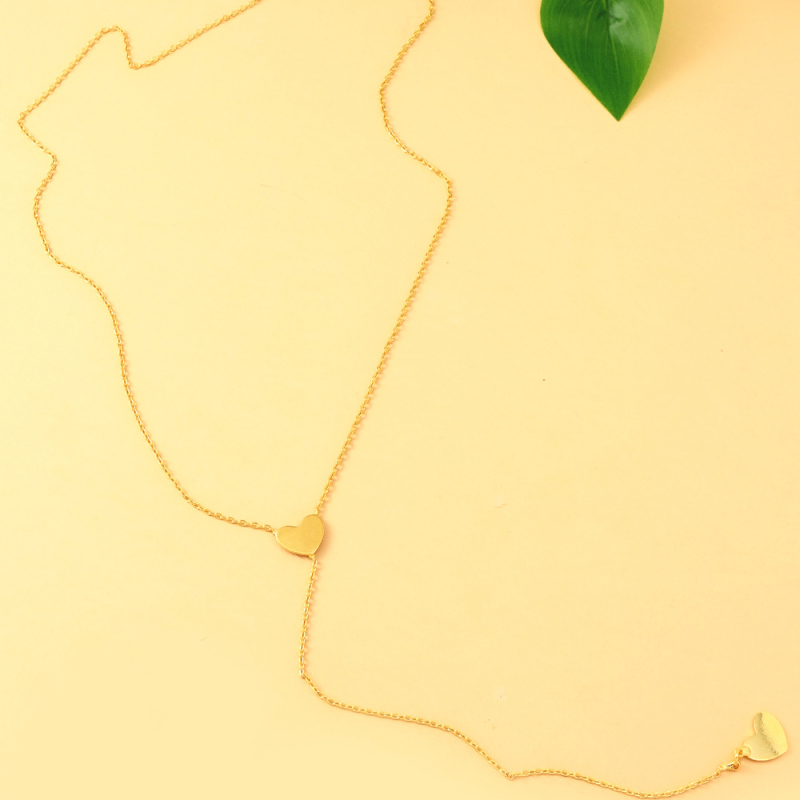 Háti lánc nőknek, geometrikus testlánc elektroplattált ötvözetből, beépített mesterséges kövekkel és kristályokkal