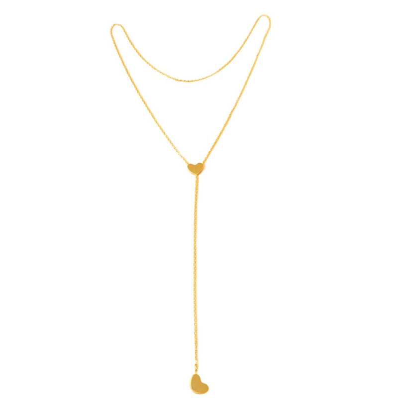 Háti lánc nőknek, geometrikus testlánc elektroplattált ötvözetből, beépített mesterséges kövekkel és kristályokkal