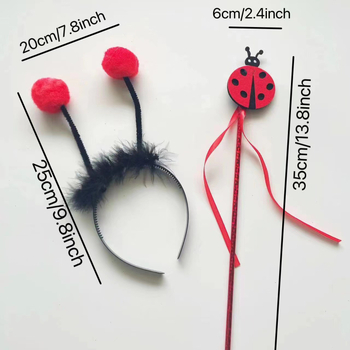 Bogárszárnyak gyerekeknek – Négy darabos színpadi rekvizitum, kézzel készített, anyag: szövet, levél alak, uniszex, Princess sorozat, 2023 tavasz