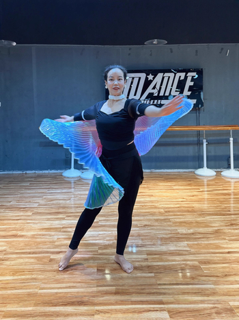 Odrasli kostim za belly dance s krilima i ručnim kukom (Wy006 • proljeće 2022 • Marka: Excellent core • Naziv tkanine: Pingqicai • Glavni materijal: Poliester)