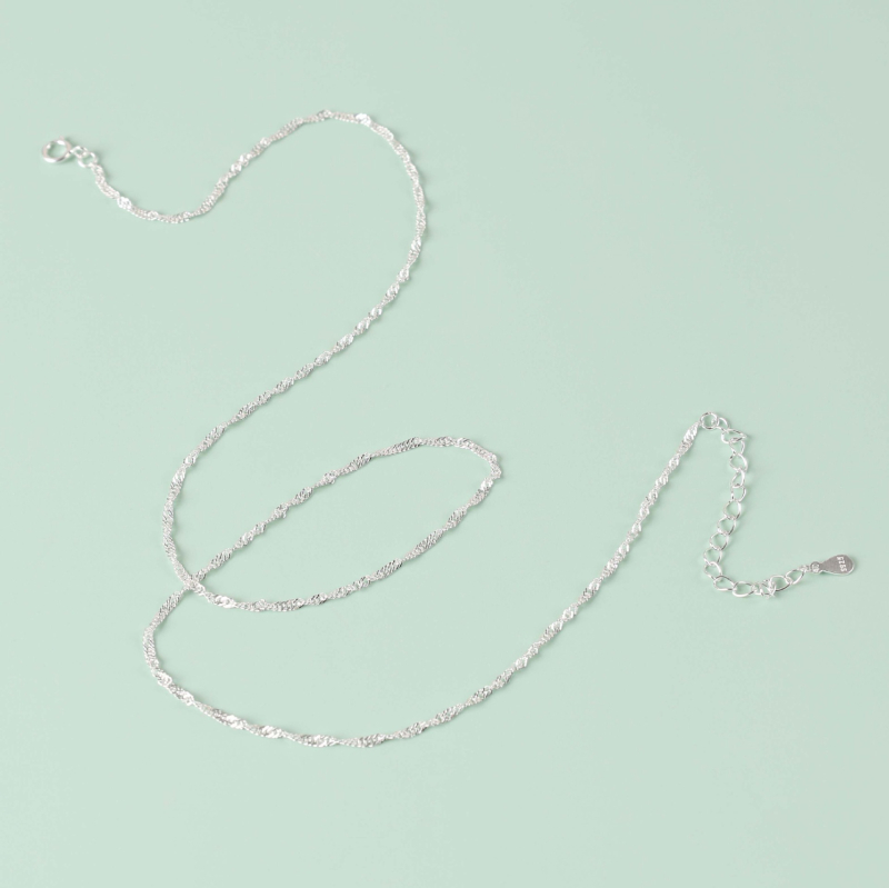 Colier din argint 925 cu pandantiv cruce, lanț O, multistrat, electroplacat