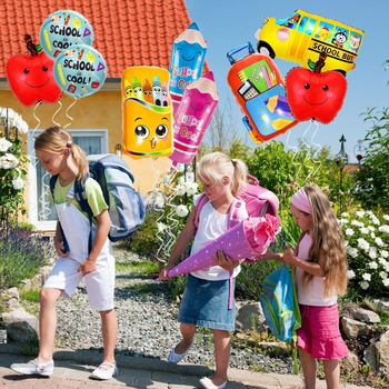 Alumínium fóliás lufi – kör alakú, nyomtatott logó, 9 darab.