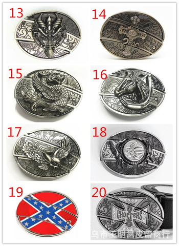 Kuka za pojas s integriranim nožem, metalna konstrukcija; dizajn za samopomoć; motiv glava životinje s više verzija; zapadnjački denim stil; izdanje ljeto 2022