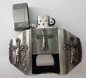 Cataramă de curea cu motiv încrucișat și design inspirat de brichetă — aliaj, cataramă netedă, Marcă: Altă, Primăvara 2023