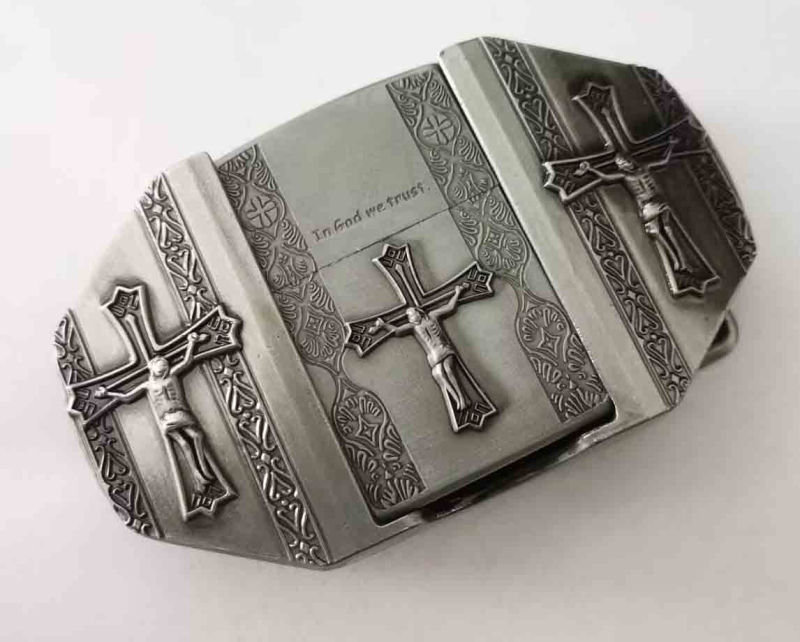 Cataramă de curea cu motiv încrucișat și design inspirat de brichetă — aliaj, cataramă netedă, Marcă: Altă, Primăvara 2023