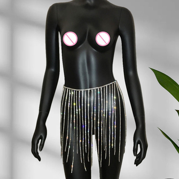 Lanț de talie cu ciucuri în stil european-american – lanț drill chain, închidere lobster, pentru reprezentații