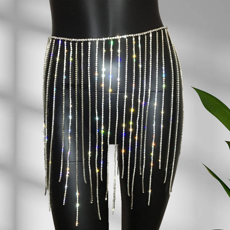 Lanț de talie cu ciucuri în stil european-american – lanț drill chain, închidere lobster, pentru reprezentații