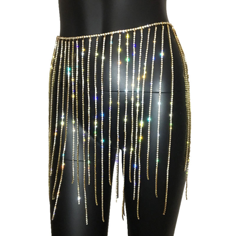 Lanț de talie cu ciucuri în stil european-american – lanț drill chain, închidere lobster, pentru reprezentații