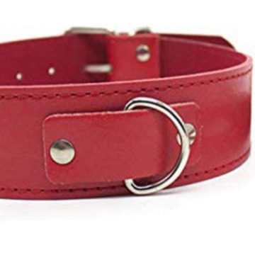 Liuji Jewelry PU koža punk stil oko vrata s kopčom za iglu, za odrasle, prilagodljivo