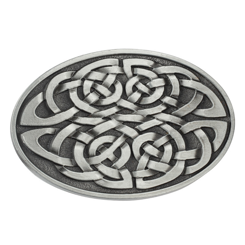 Spona za pojas, kvadratična Celtic kolekcija, linijski dizajn, glatka spona, od legure