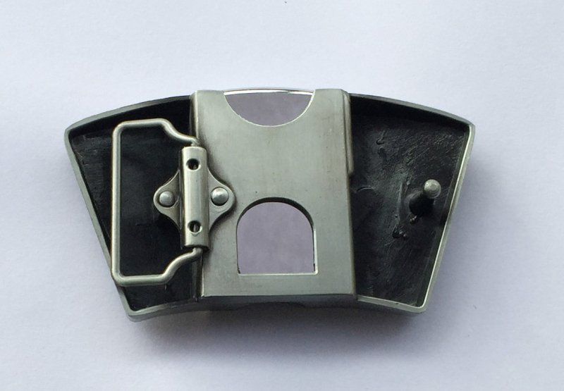 Övcsat kártya motívummal, cinkötvözet, sima csat, divatos hétköznapi stílus