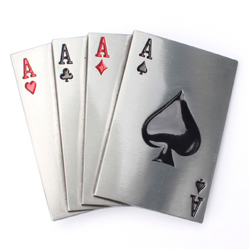 Kopča za pojas – poker tema, elegantan dizajn, glatka površina, materijal: legura