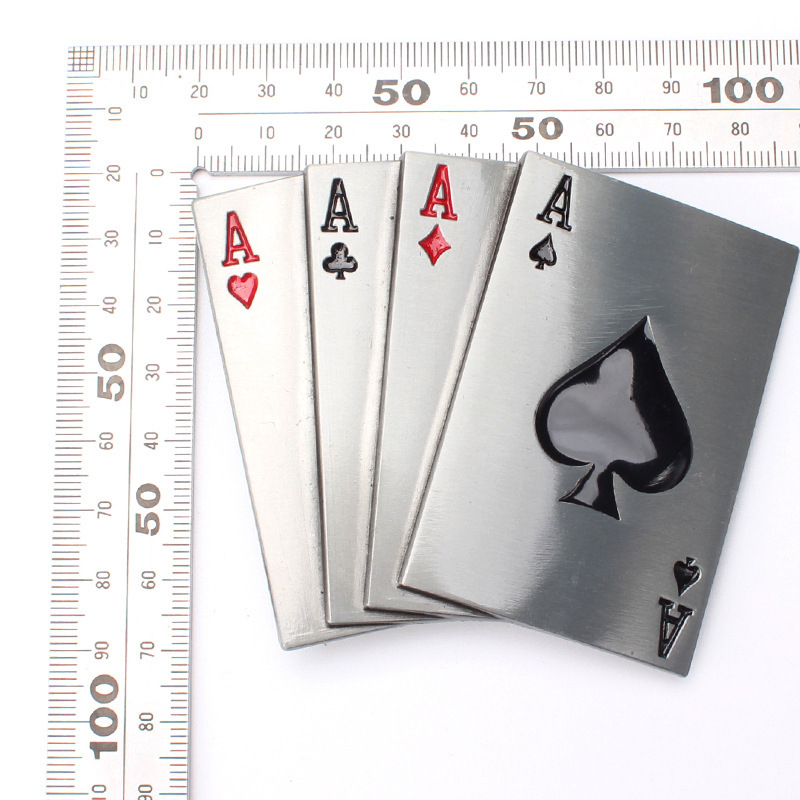Kopča za pojas – poker tema, elegantan dizajn, glatka površina, materijal: legura