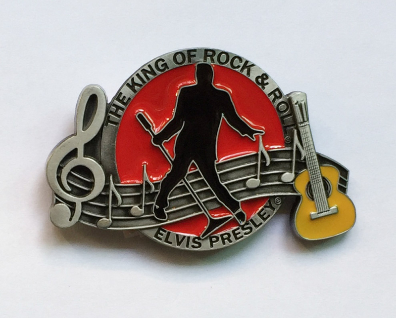 Kopča za remen Presley glazba od cinkove legure, glatka kopča, europska i američka rock glazba
