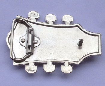 Spona za kaiš inspirirana gitarom, cinkova legura, glatka površina, modni dodatak