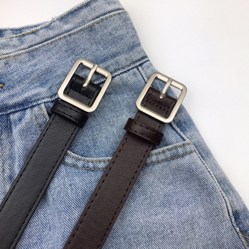 Női PU bőr farmeröv, ötvözet csattal és tűs csattal, szélesség 2-4 cm, univerzális és egyszerű stílus, 2022 nyár