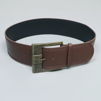 Retro öv PU bőrrel, fém tűkapocs, széles (>4 cm), 2024 nyár