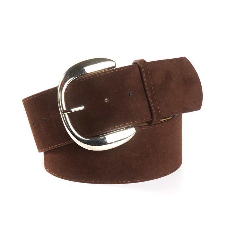 Női PU bőr széles öv, ötvözet csattal, Y2K Nyugati stílus, bőr-plasztik feldolgozás, vastagság >4 cm