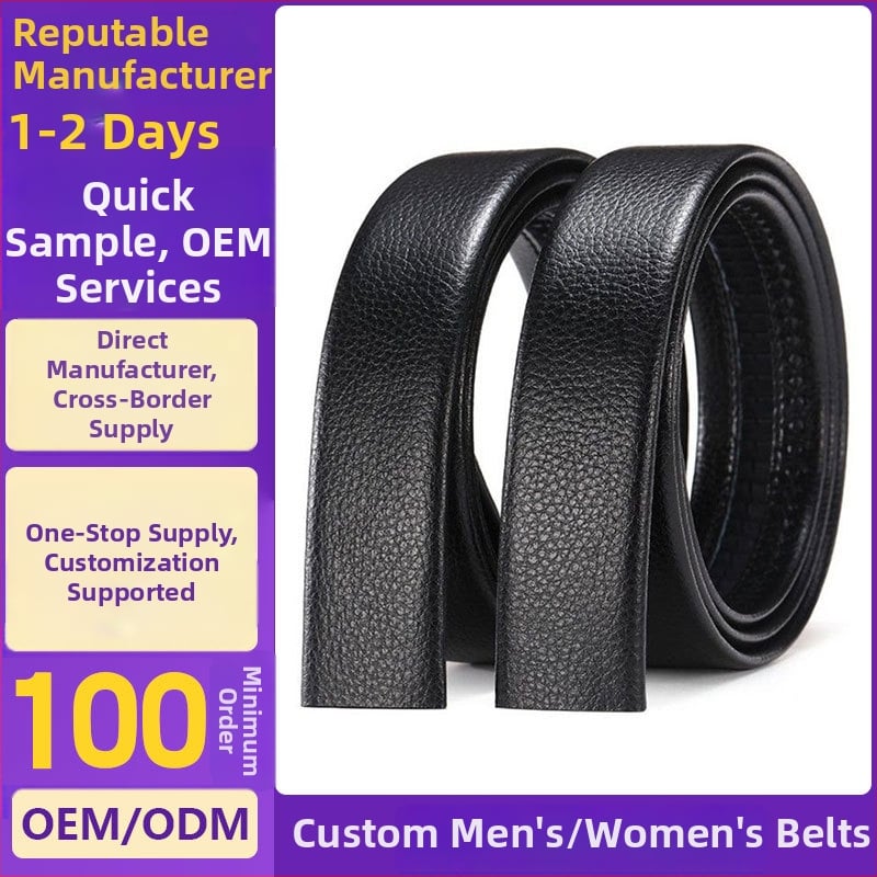 PU bőröv férfiaknak, uniszex stílus, kavicsos textúra, csat ötvözetből, automata zárás, 2025 tavasz