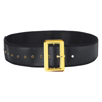 Nagy Mikulás öv a Mikulás jelmezhez — Mesterséges bőr, Műanyag csat, Tűcsatával (>4 cm) szélesség