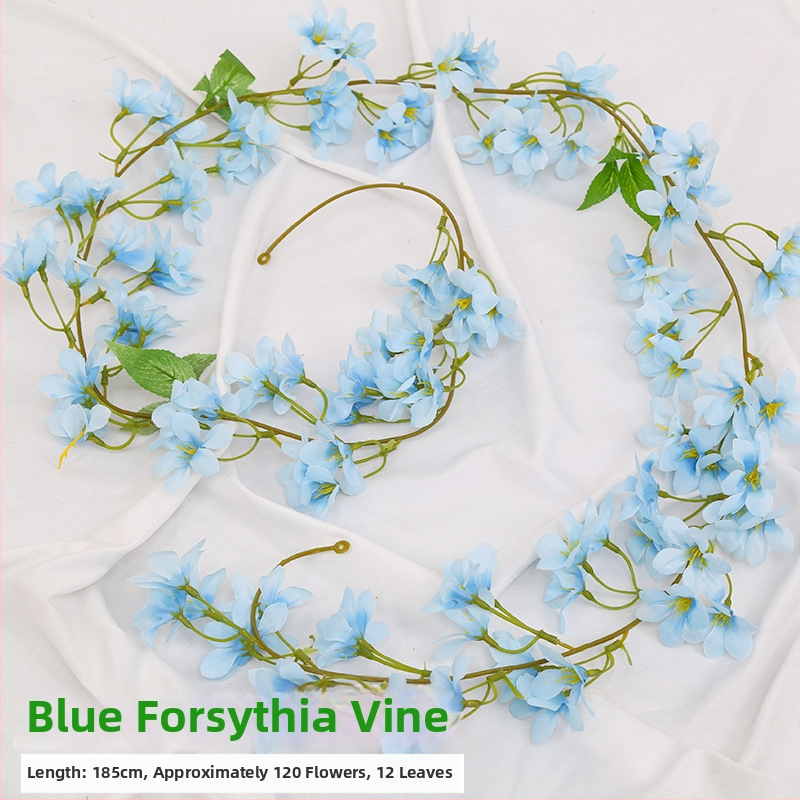 Viță artificială de cireș cu flori de satin, pentru decor interior, proiectată să se înfășoare în jurul conductelor