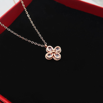 Titánacélból készült nyaklánc virág mintával, elektroplakálás, keresztlánc, medál titánacélból