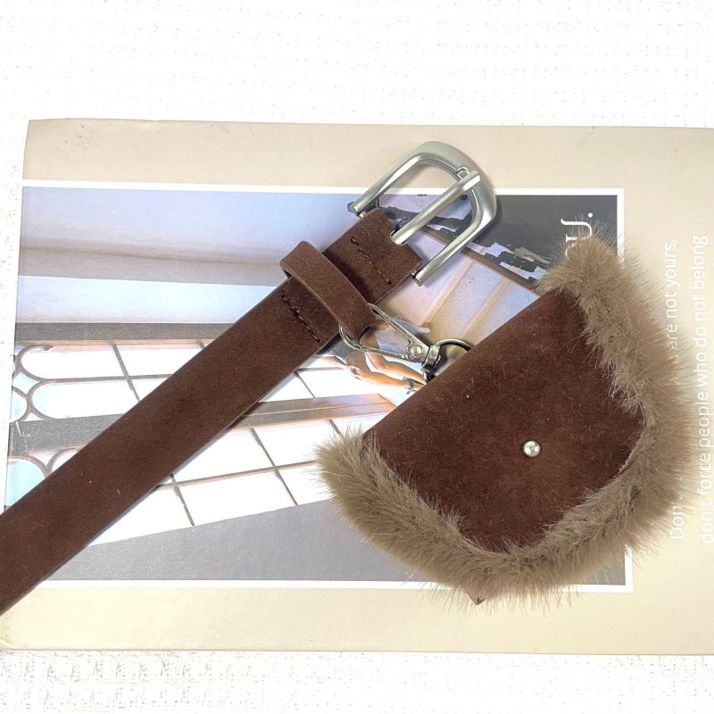 Curea PU cu cataramă din aliaj, stil personalizat, Toamna 2025